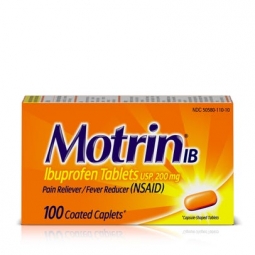 Motrin Ibuprofen 100 Caplets 200mg